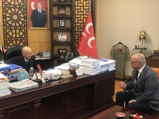 ERGÜN BAHÇELİ'YE PROJELERİNİ ANLATTI