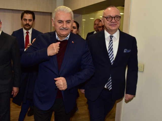 YILDIRIM'DAN ERGÜN'E ZİYARET