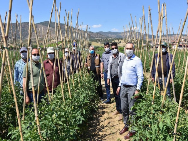 ÇİFTÇİLERE TARLADA BAYRAM ZİYARETİ