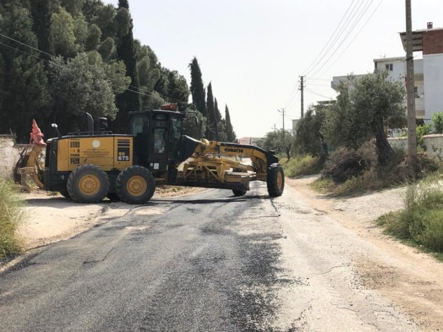 YOL VE YAMA ÇALIŞMALARI SÜRÜYOR