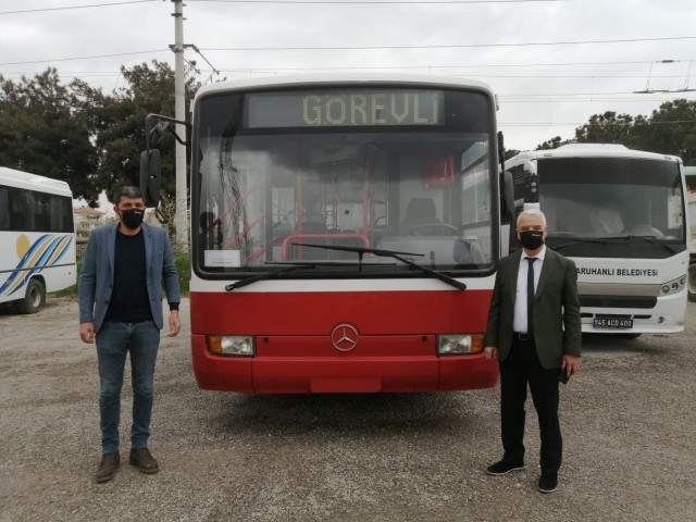 İMAMOĞLU'DAN SARUHANLI'YA OTOBÜS DESTEĞİ