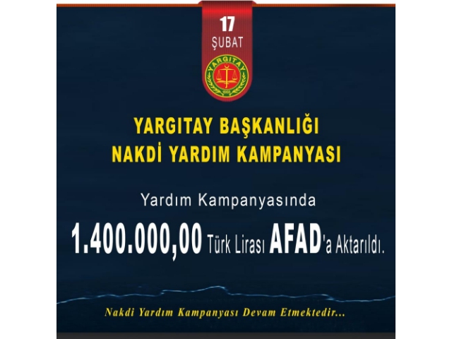 NAKDİ YARDIM KAMPANYASI SEFERBERLİĞİ