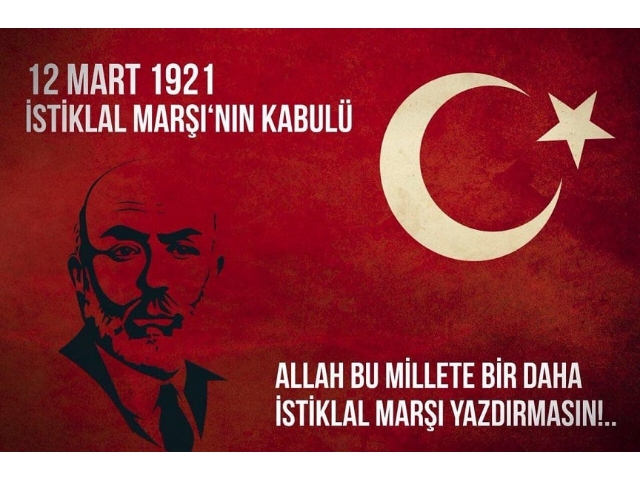 ''ALLAH BU MİLLETE BİR DAHA İSTİKLAL MARŞI YAZDIRMASIN''