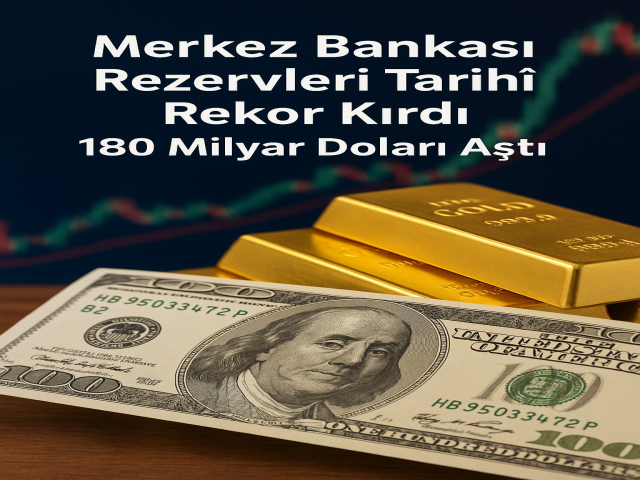 Merkez Bankası Rezervleri Tarihî Rekor Kırdı: 180 Milyar Doları Aştı!
