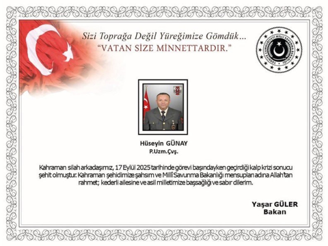 Şehidin Var Türkiye!