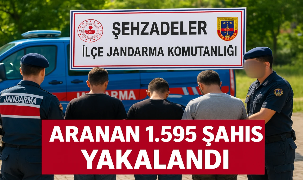 Şehzadeler’de Aranan 1595 Şahıs Yakalandı