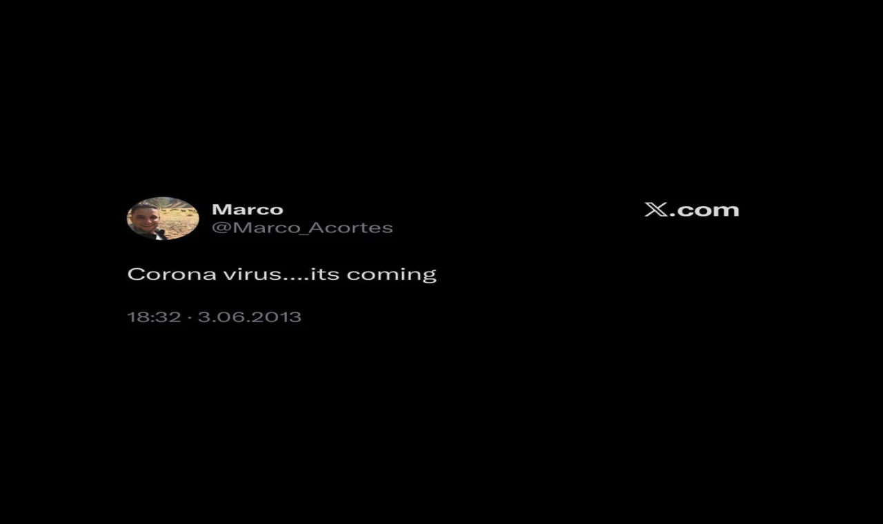 2013’teki “Corona virus… it’s coming” Tweeti Yeniden Gündemde! Hesap 2016’dan Beri Sessiz