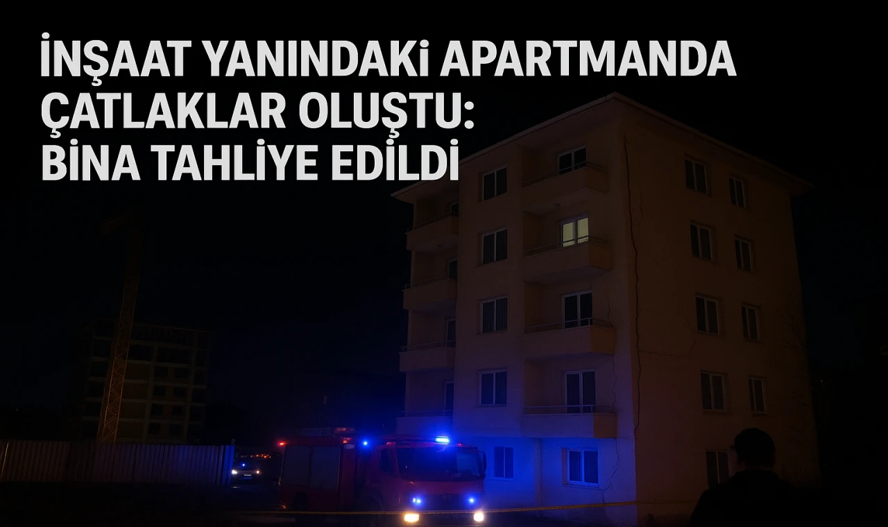 Turgutlu'da Bir Apartmanda Çatlak Oluşması Panik Havası Yarattı!