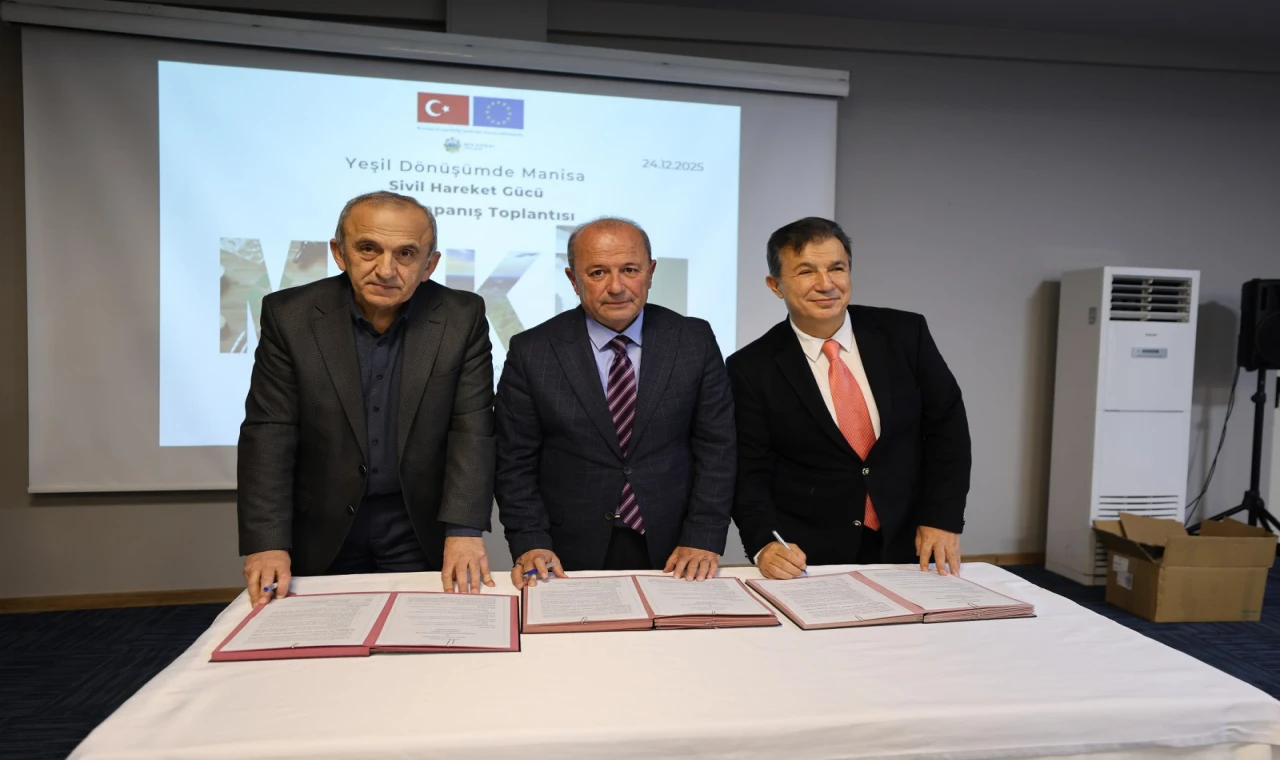 YEŞİL DÖNÜŞÜMDE MANİSA SİVİL HAREKET GÜCÜ PROJESİ KAPANIŞ TOPLANTISI YAPILDI