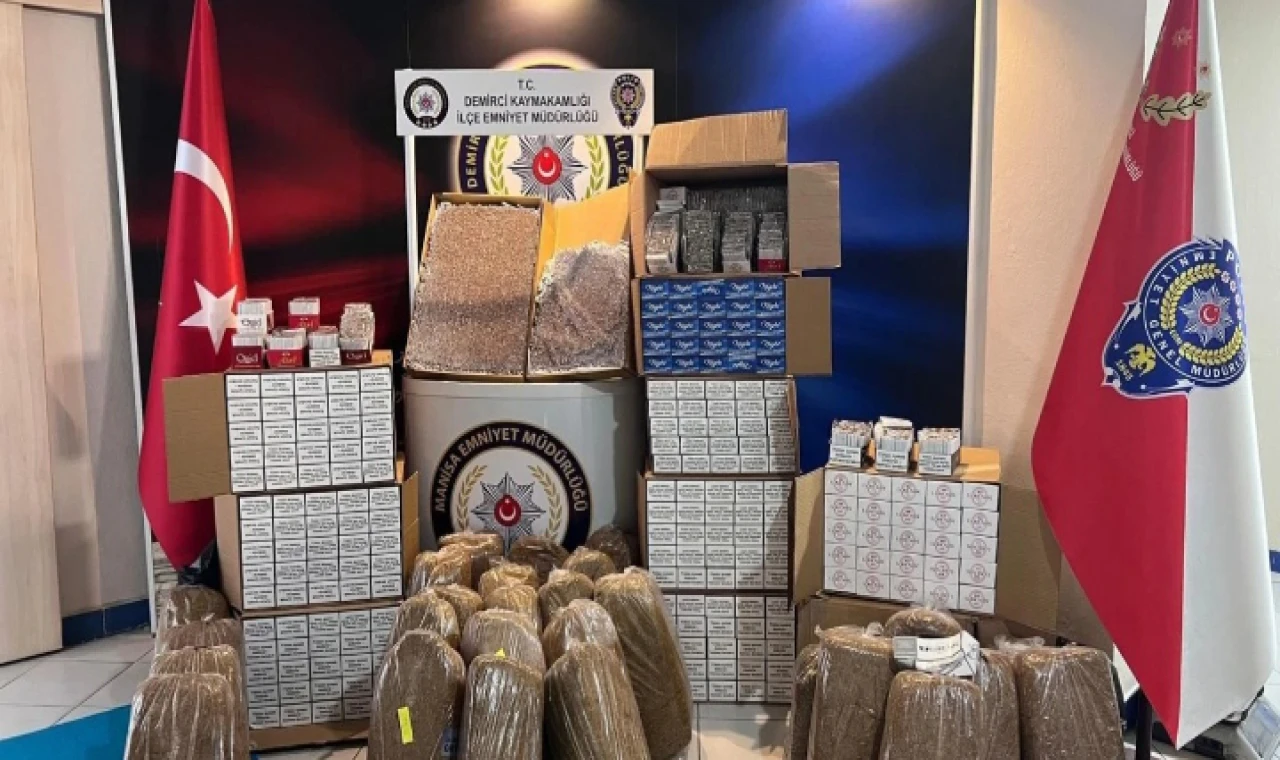 Demirci’de Kaçak Tütün Operasyonu