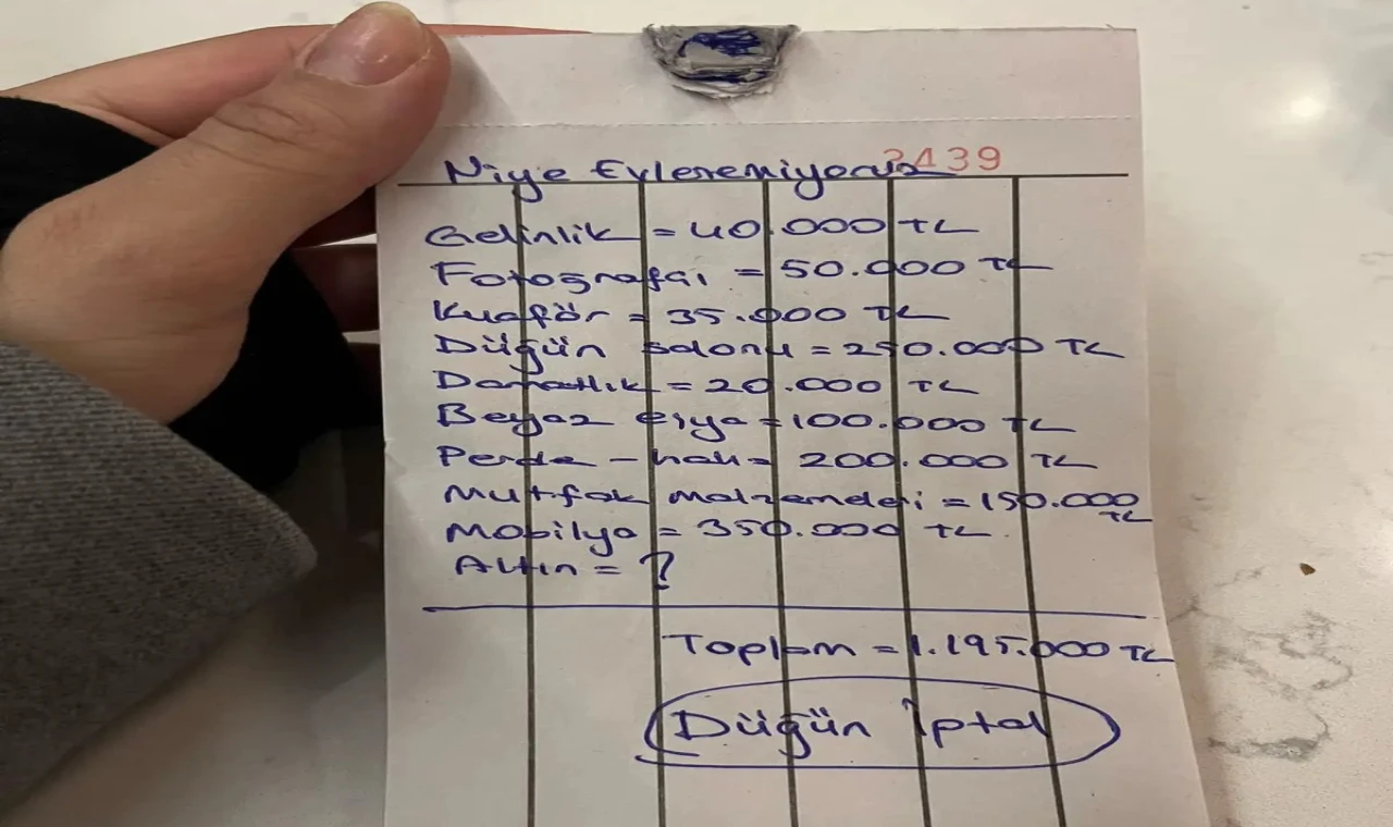 “Neden Evlenemiyoruz?” Notu Sosyal Medyada Gündem Oldu