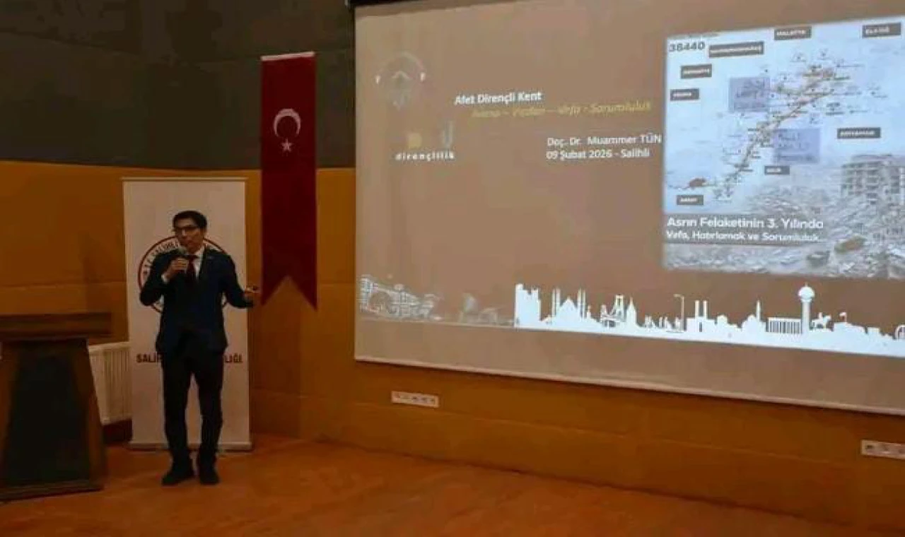 Salihli’de 6 Şubat Depremleri Anısına “Dirençlilik ve Dirençli Kentler” Konferansı Düzenlendi