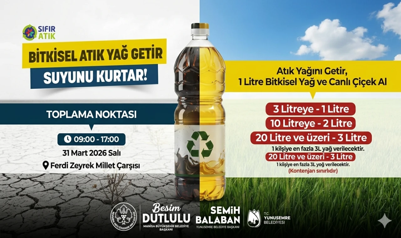 Manisa’da Atık Yağdan Suya Hayat Veriliyor