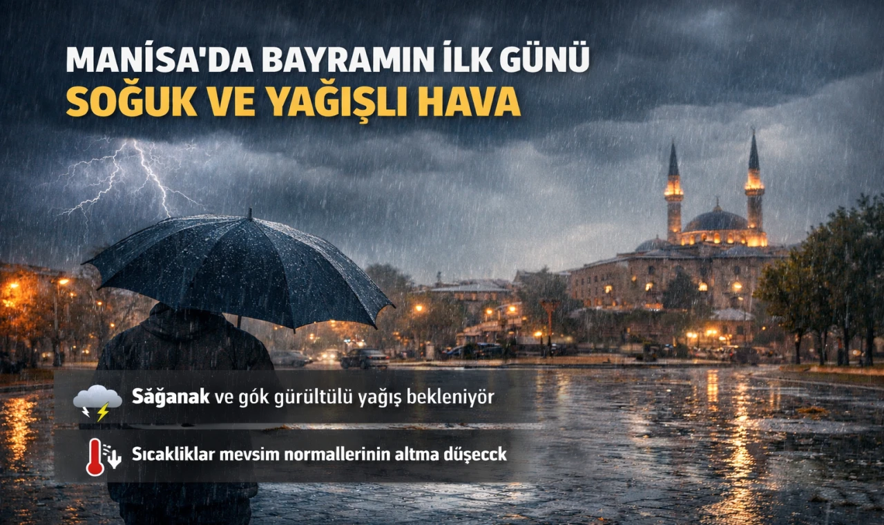Manisa’da Bayramın Birinci Gününde Soğuk Ve Yağışlı Hava Bekleniyor