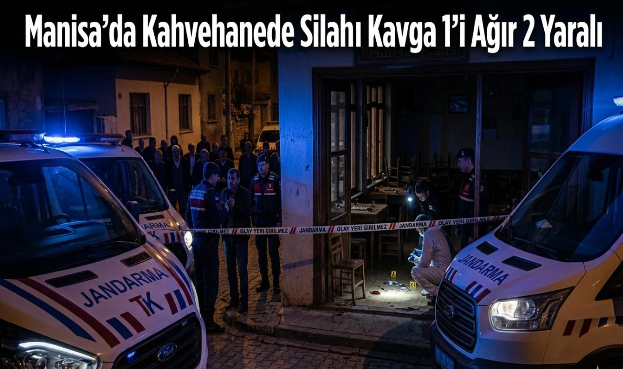 Manisa'da Kahvehanede Silahlı Kavga 1'i Ağır 2 Yaralı