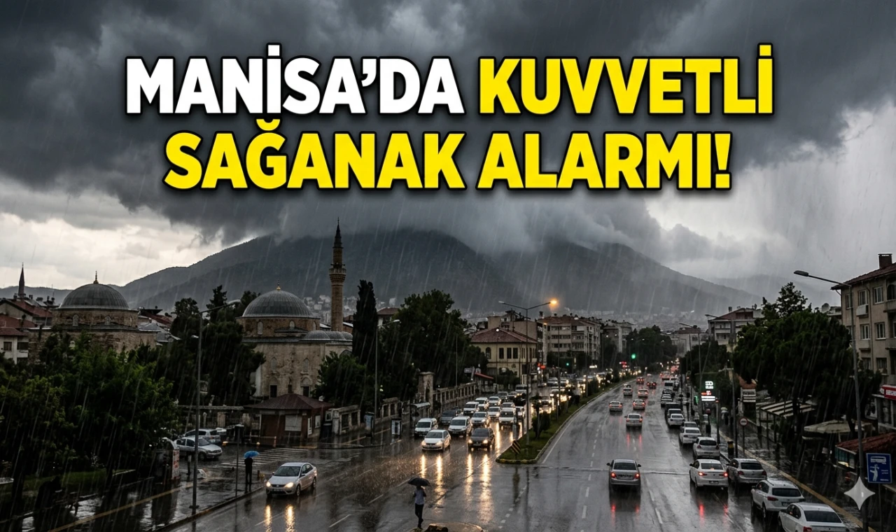 Manisa’da Kuvvetli Sağanak Alarmı