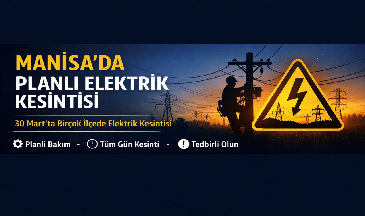 Manisa’da Planlı Elektrik Kesintisi