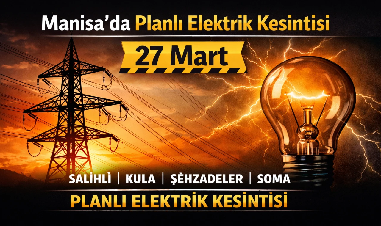 Manisa’da Planlı Elektrik Kesintisi 27 Mart Programı Açıklandı