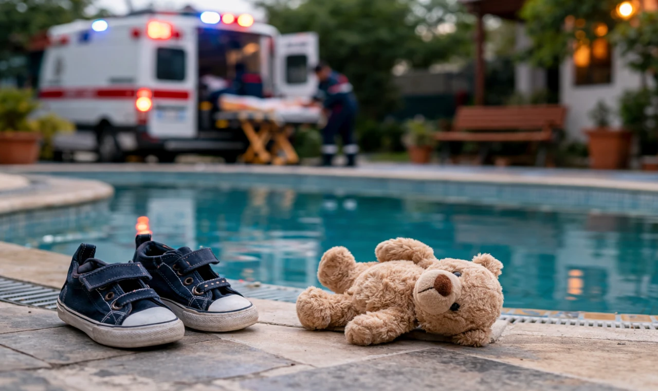 Salihli’de 3 Yaşındaki Çocuk Süs Havuzuna Düştü Durumu Ağır