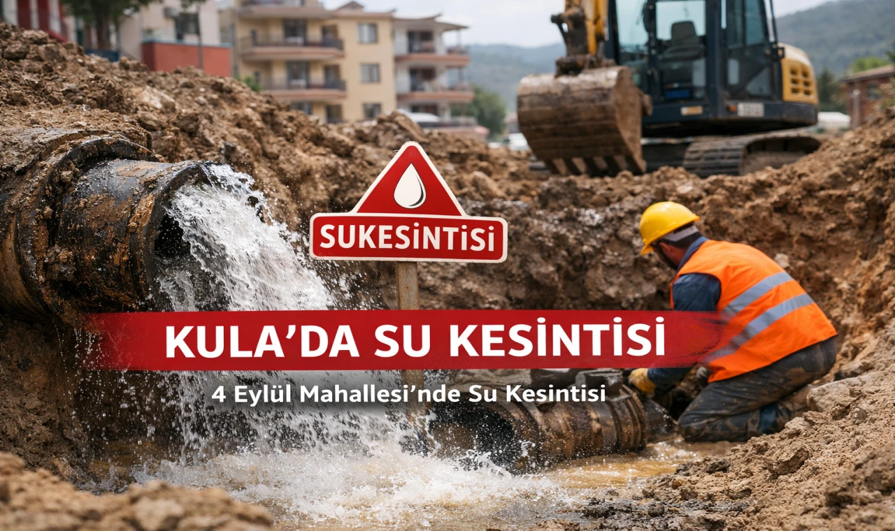 Kula’da Su Kesintisi Uygulanıyor