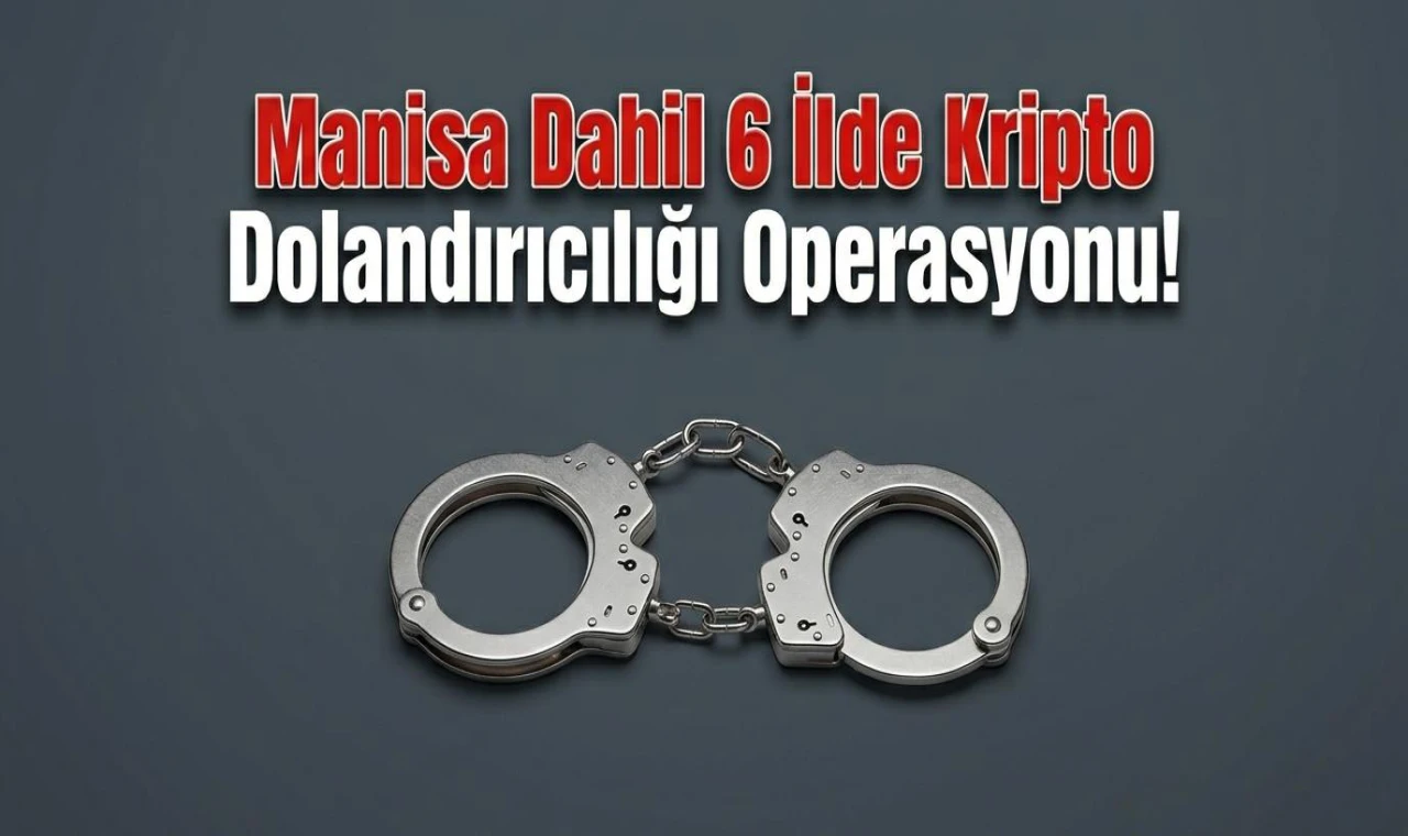 Manisa Dahil 6 İlde Kripto Dolandırıcılığı Operasyonu
