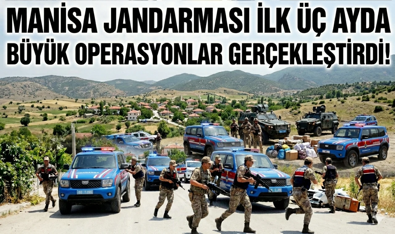 Manisa Jandarması İlk Üç Ayda Büyük Operasyonlar Gerçekleştirdi
