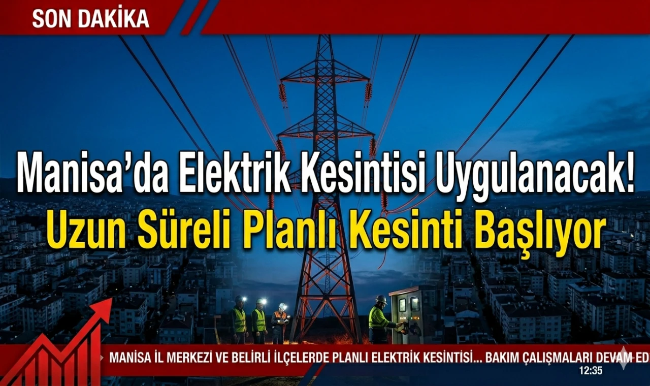 Manisa'da Elektrik Kesintisi Uygulanacak!