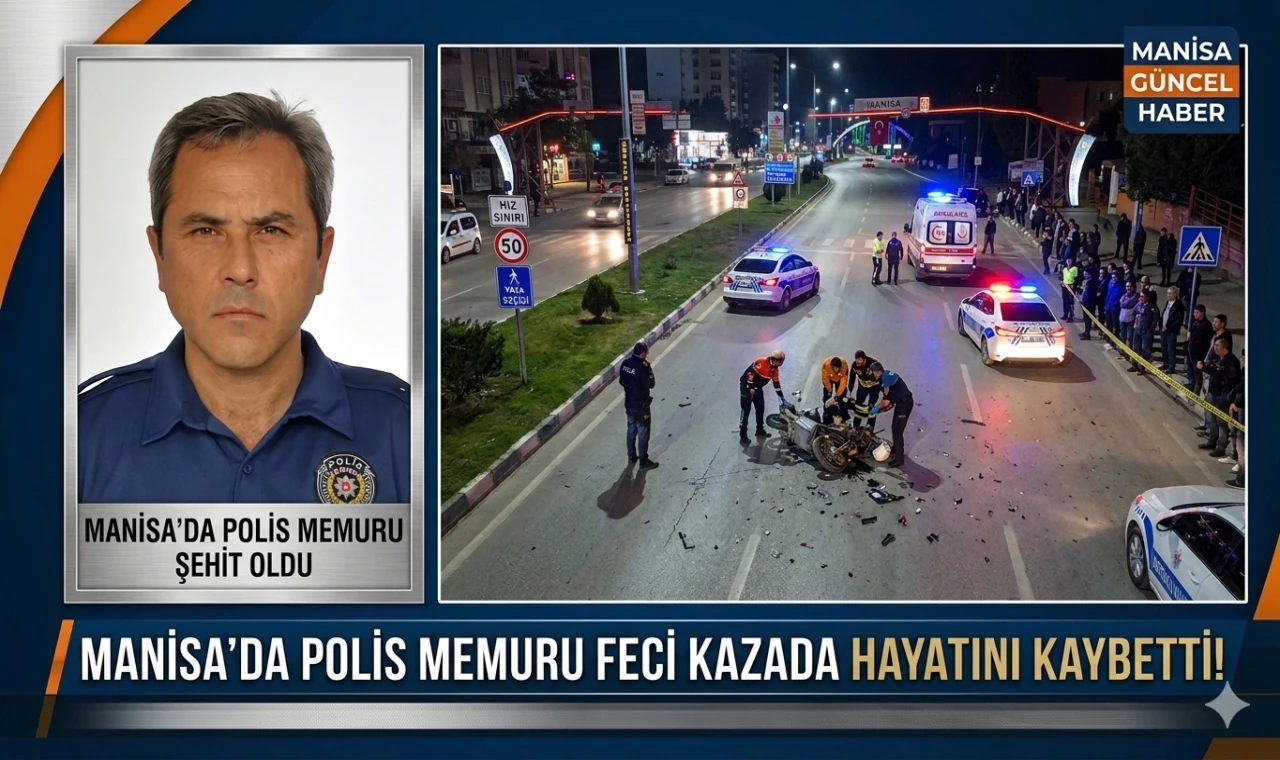 Manisa’da Polis Memuru Kazada Hayatını Kaybetti!