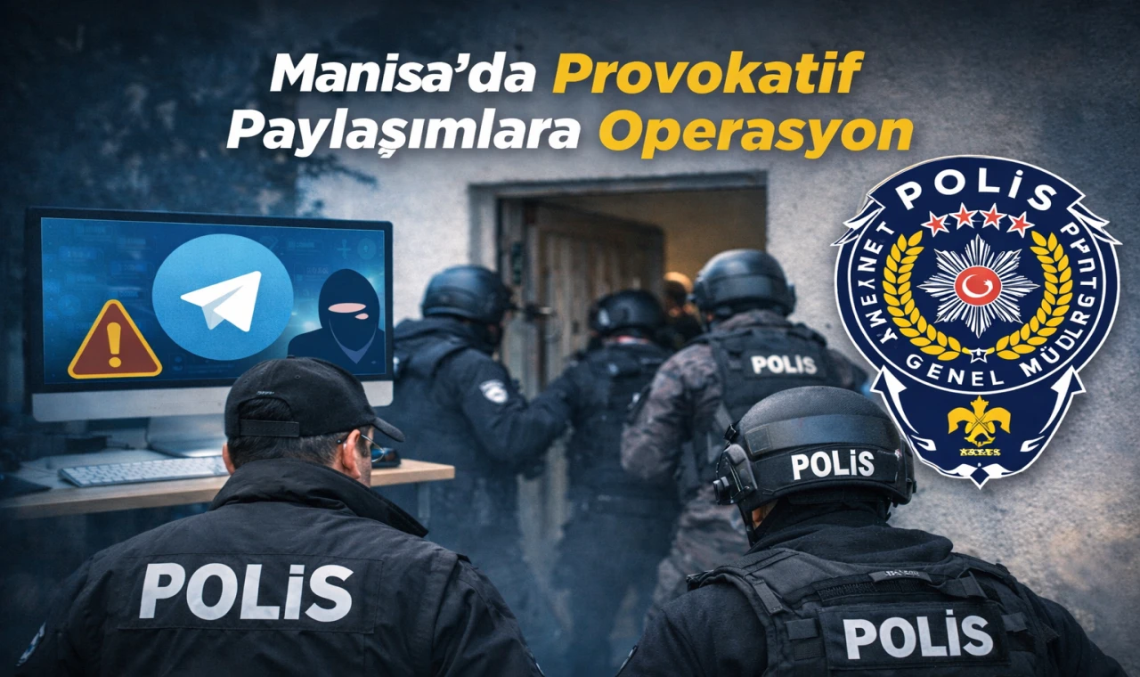 Manisa’da Provokatif Paylaşımlara Operasyon