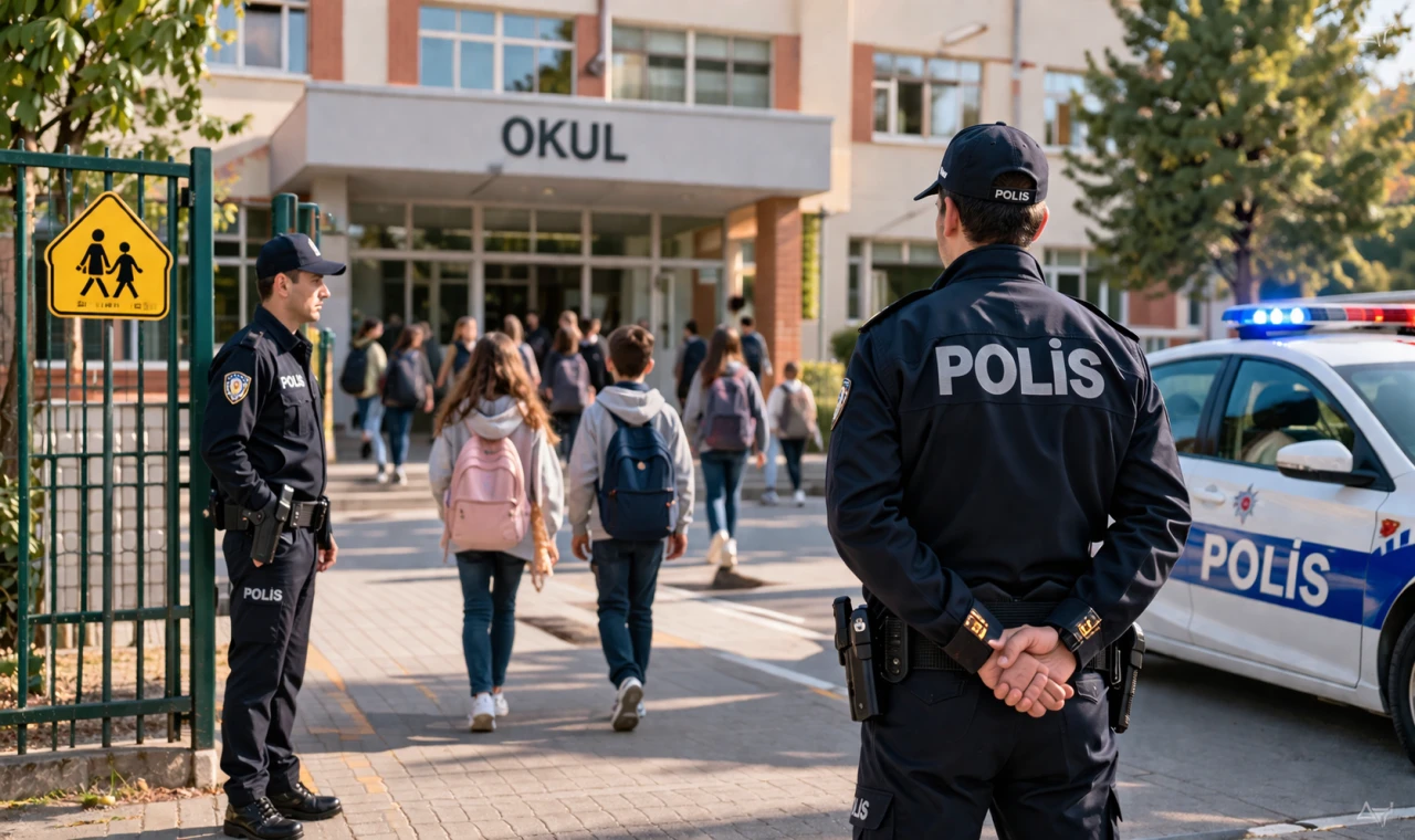 Okul Önlerinde Polis Nöbeti Başladı!