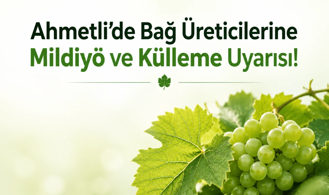 Ahmetli’de Bağ Üreticilerine Mildiyö ve Külleme Uyarısı