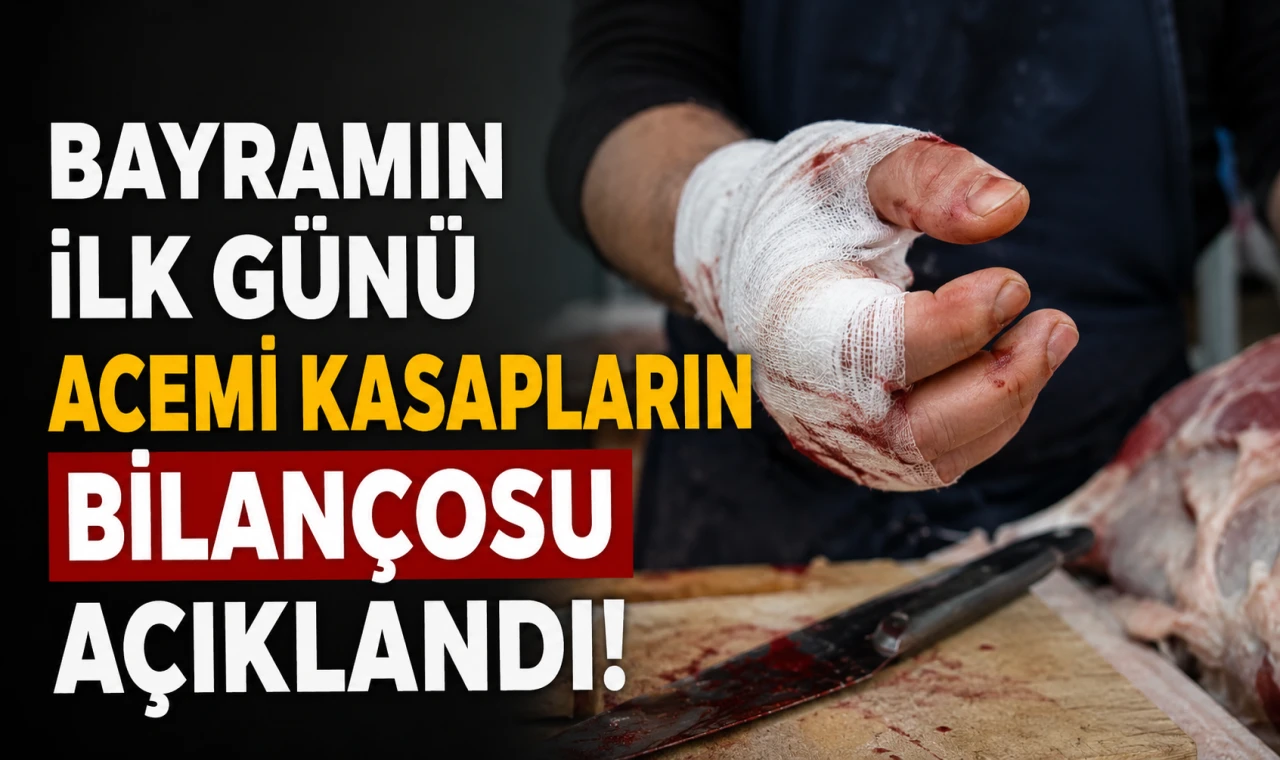 Bayramın İlk Günü Acemi Kasapların Bilançosu Açıklandı!