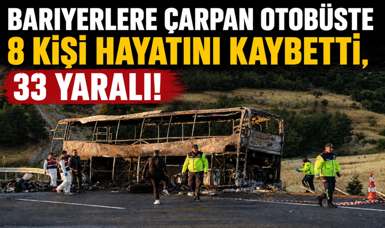 Denizli’de Yolcu Otobüsü Faciası!