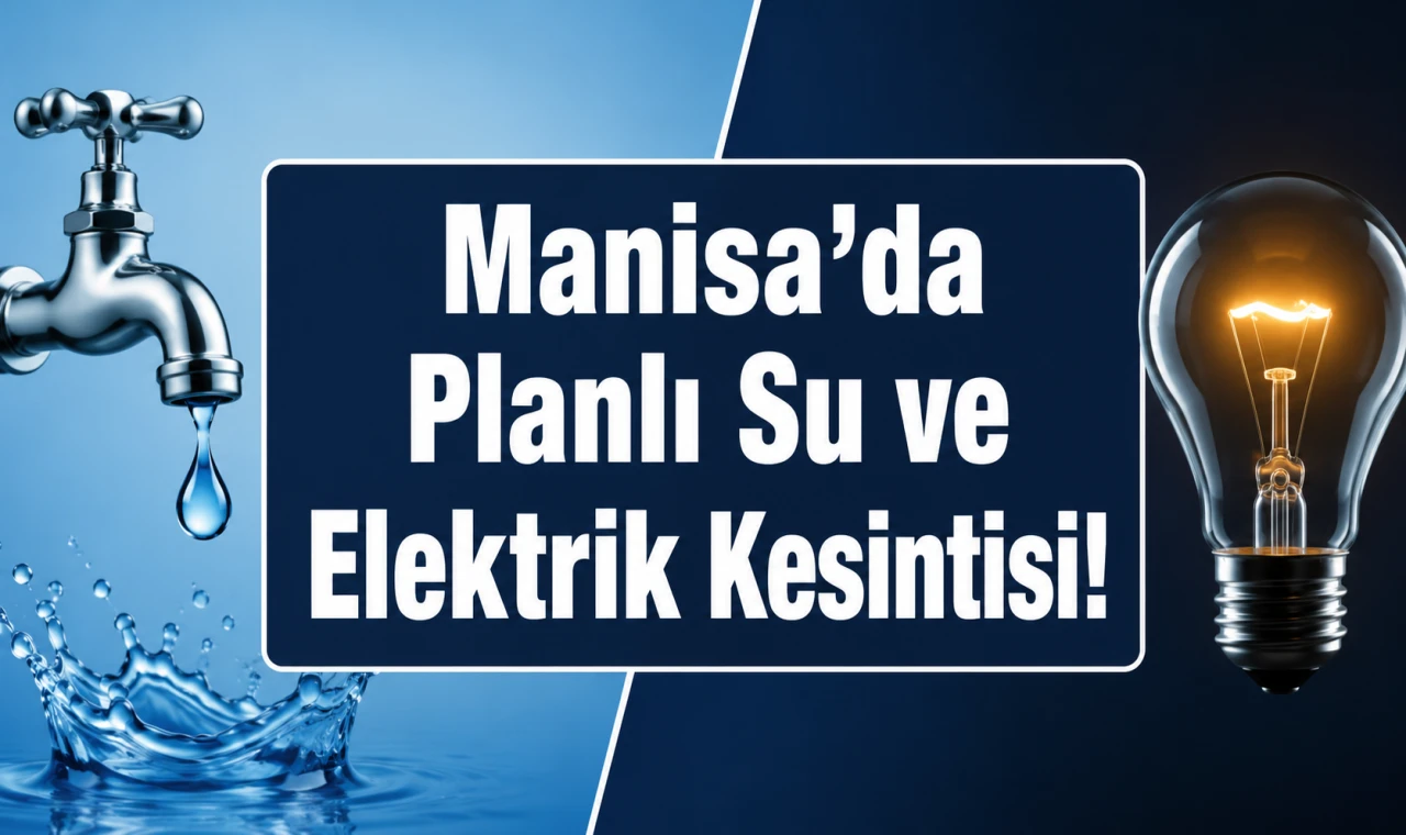 Manisa’da Planlı Su ve Elektrik Kesintisi