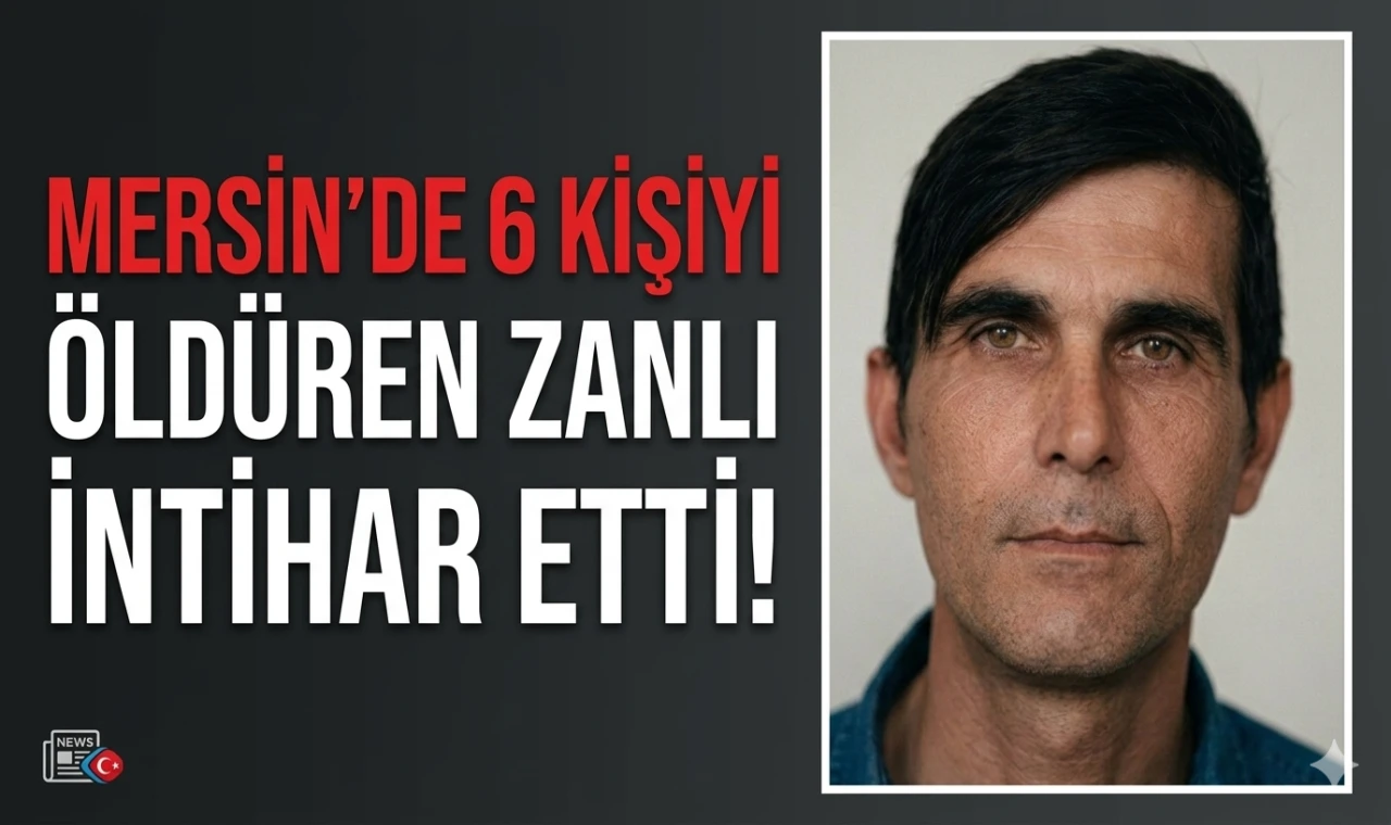 Mersin’de 6 Kişiyi Öldüren Zanlı İntihar Etti
