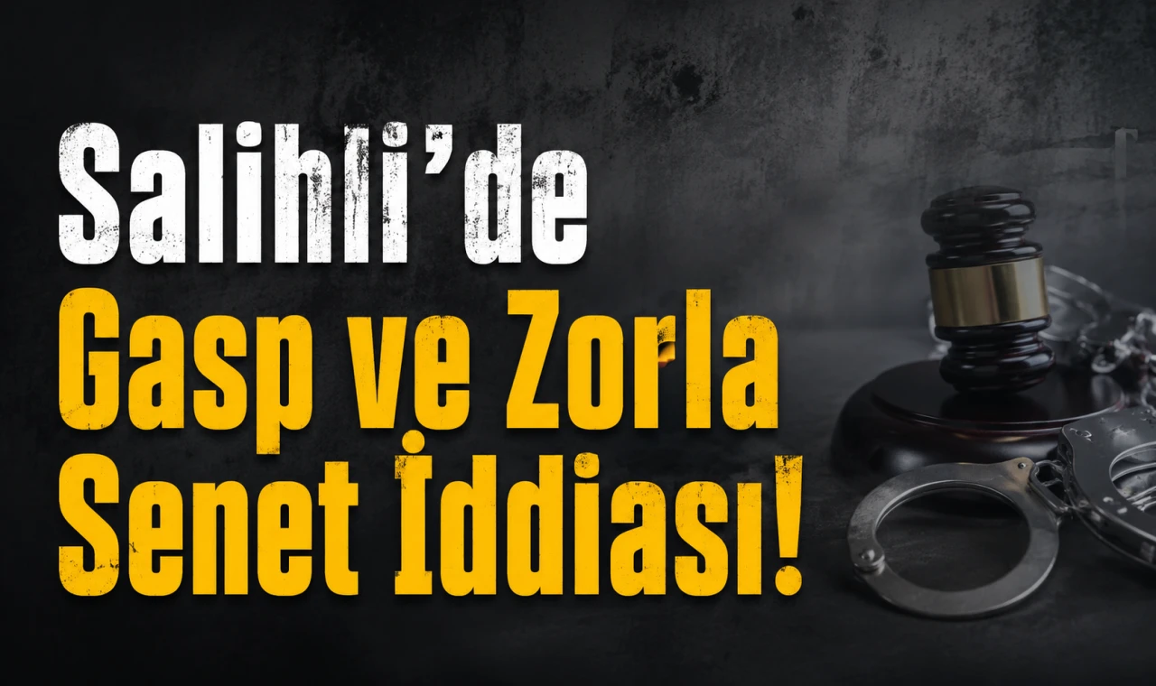 Salihli’de Gasp ve Zorla Senet İddiası!