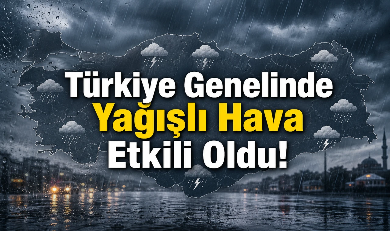 Türkiye Genelinde Yağışlı Hava Etkili Oldu