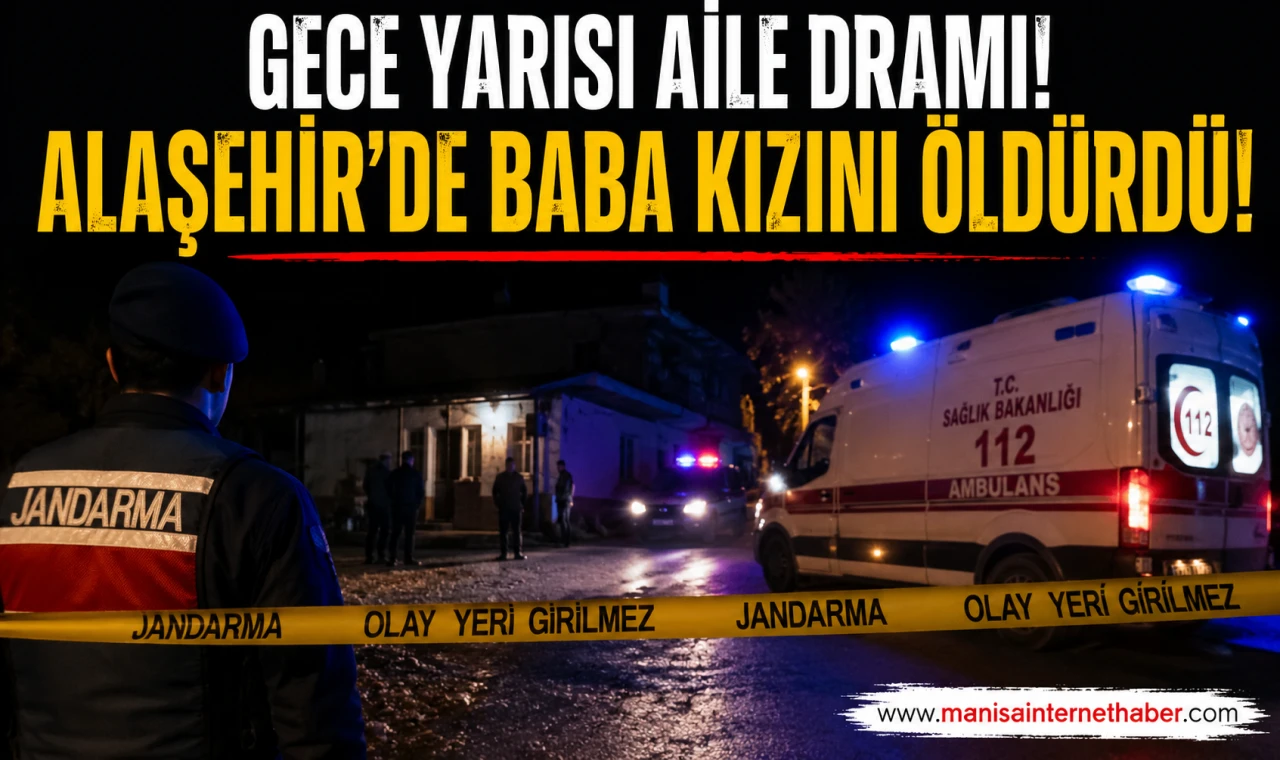 Alaşehir'de Korkunç Olay! Baba, 23 Yaşındaki Kızını Bıçaklayarak Öldürdü!