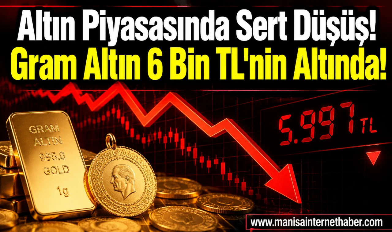 Gram Altın 6 Bin TL'nin Altına Geriledi