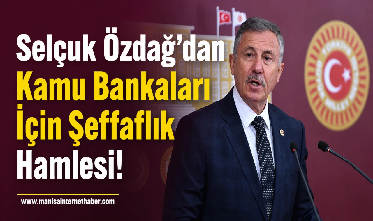 Selçuk Özdağ’dan Kamu Bankaları Kredileri İçin Yeni Düzenleme Teklifi