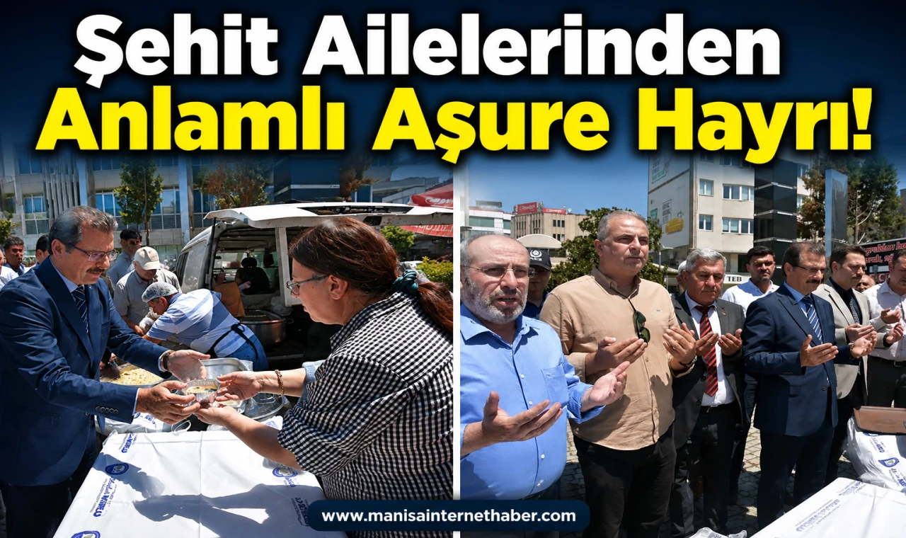 Salihli’de Şehitler Anısına Geleneksel Aşure Hayrı Düzenlendi