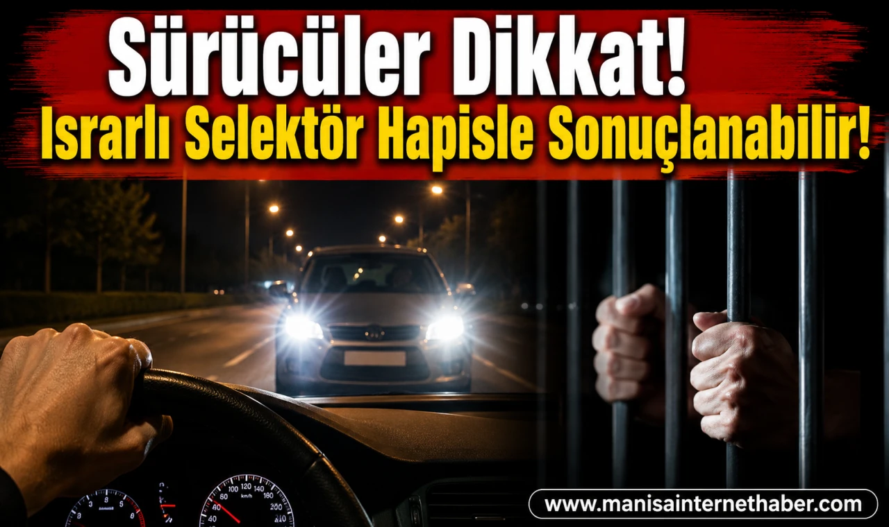 Trafikte Israrlı Selektör Tacizi Hapisle Sonuçlanabilir