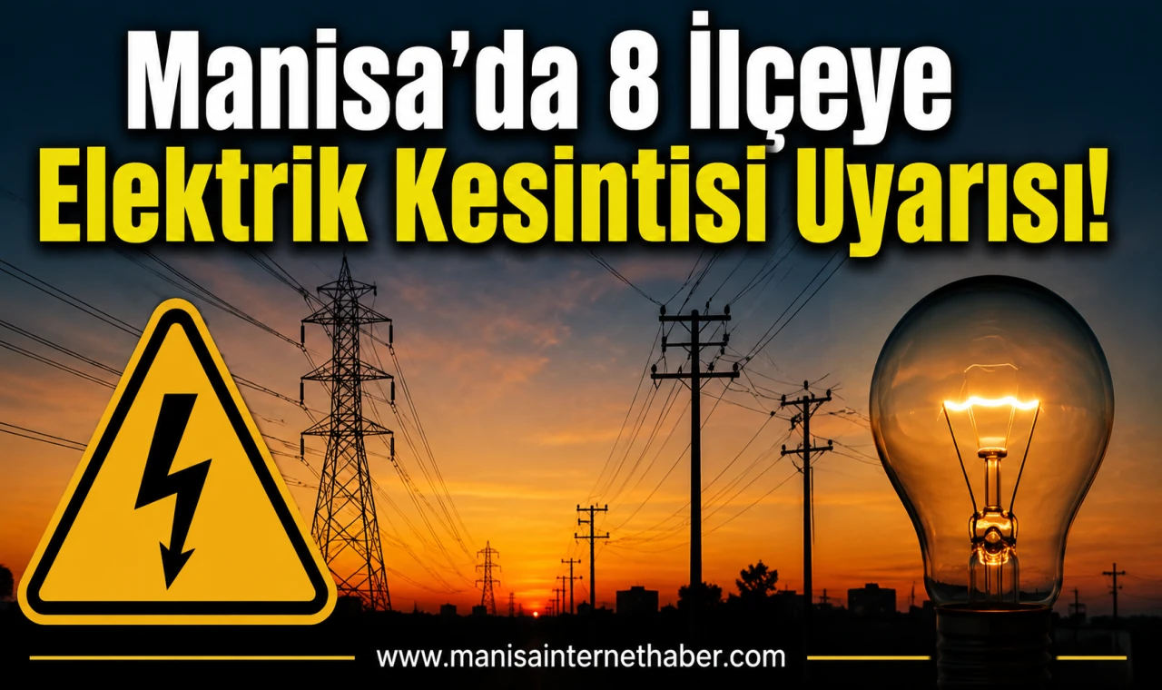 Manisa’da Elektrik Kesintisi Alarmı 8 İlçe Etkilenecek