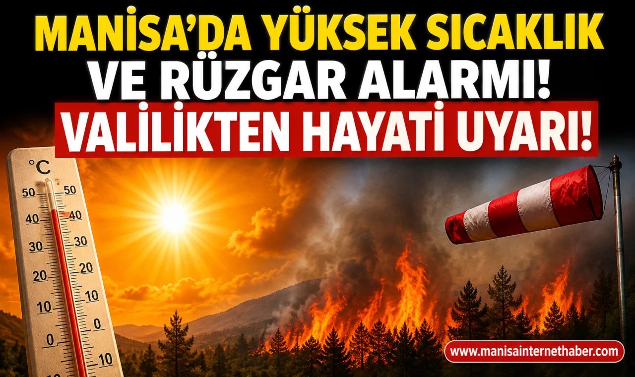 Manisa'da Orman Yangını Alarmı! Valilikten Kritik Uyarı
