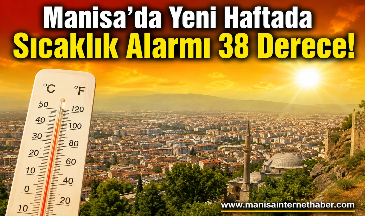 Manisa’da Sıcaklık 38 Dereceye Çıkacak