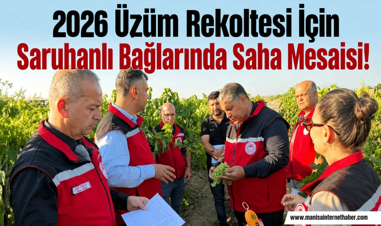 Manisa’da Üzüm Rekoltesi İçin Sahada Yoğun Mesai