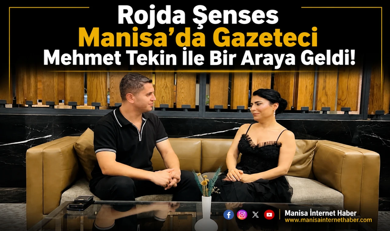 Rojda Şenses Konser İçin Geldiği Manisa’da Gazeteci Mehmet Tekin’le Görüştü