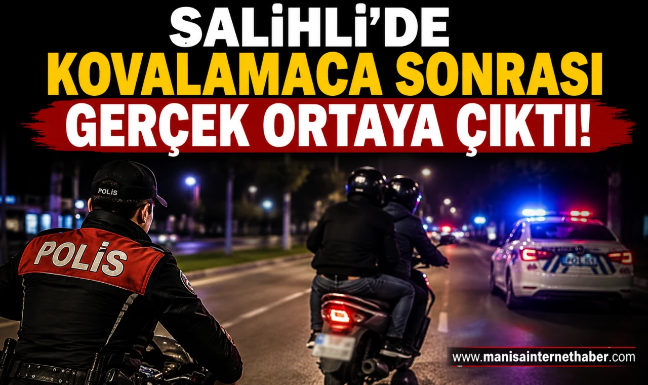 Salihli’de Polis Ekiplerinden Kaçışa Geçtiler, Sonları Otopark Oldu