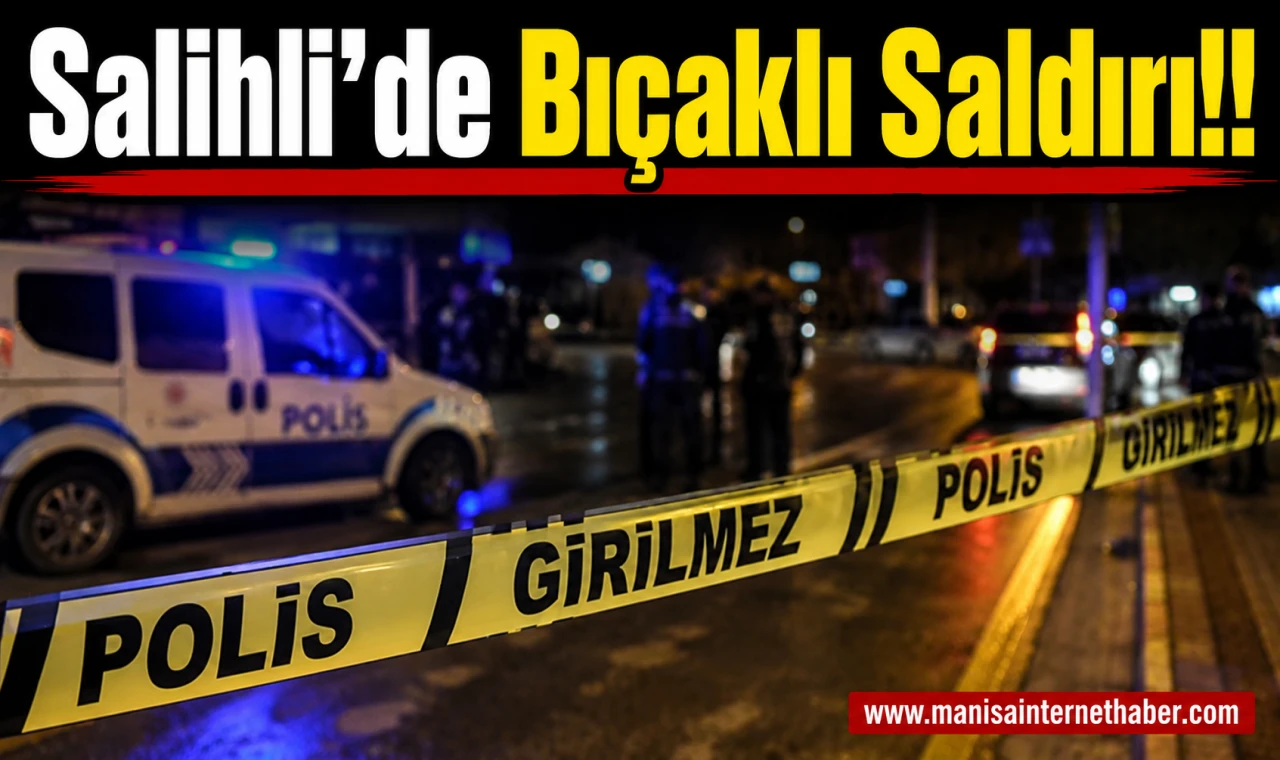 Salihli’de Şehitlik Anıtı Önünde Bıçaklı Saldırı! 1 Kişi Yaralandı