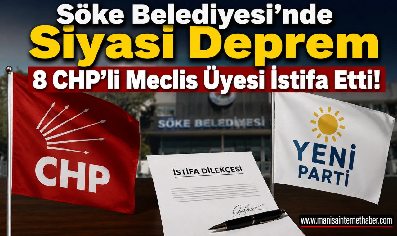 Söke CHP’de Sekiz Meclis Üyesi İstifa Etti